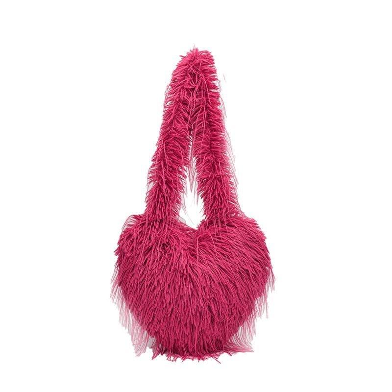 Solid Color Raffia Maxi Bag | Damen Handtaschen Handtaschen Damen